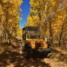 Colorado Jeep Tours driving through Aspen lane load