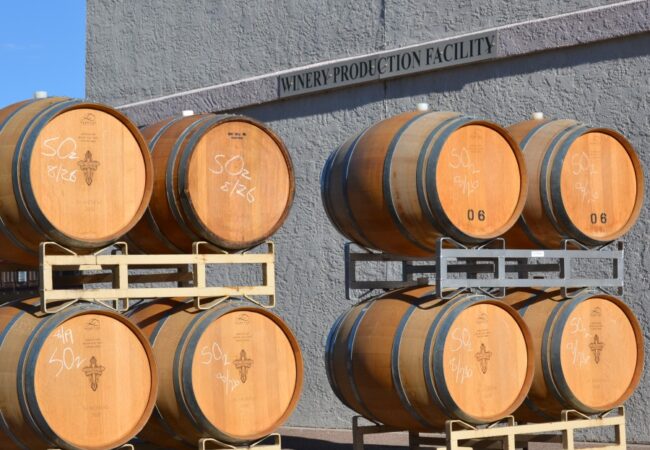8 barrels of wine at the Holy Cross Abbey Colorado Jeep Tours