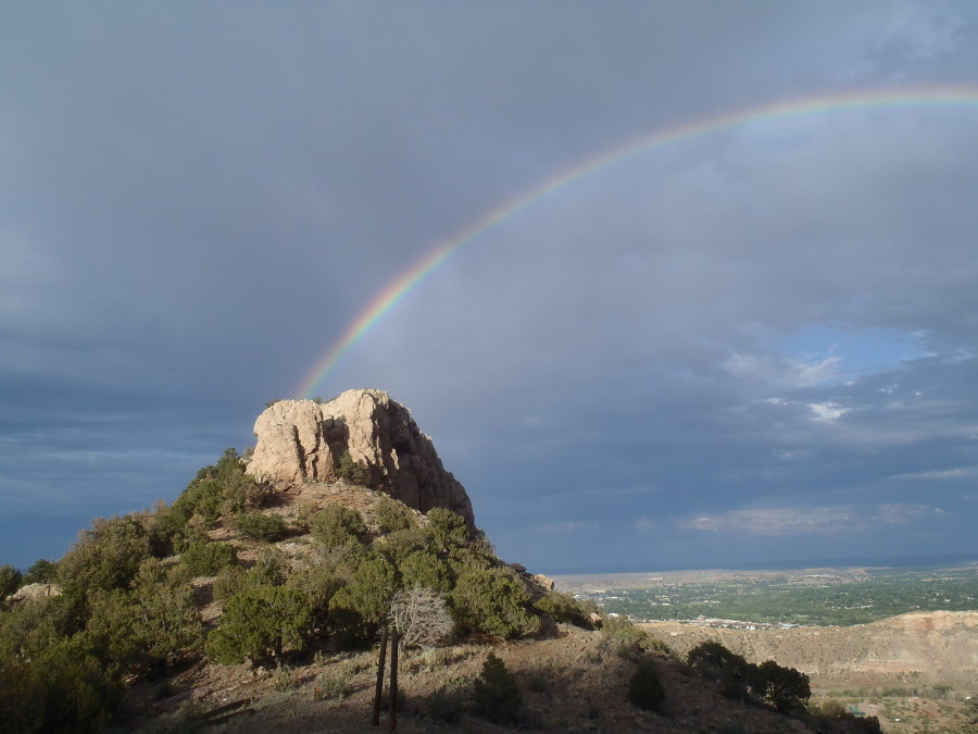 rock formation and rainbow in Canon City Colorado Jeep Tours